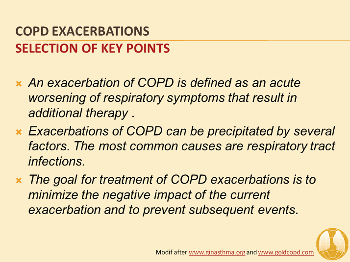 Selection Of key Points Definition Of And Management Of Exacerbations 