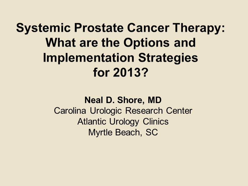 Metastatic Castrate Resistant Prostate Cancer Management