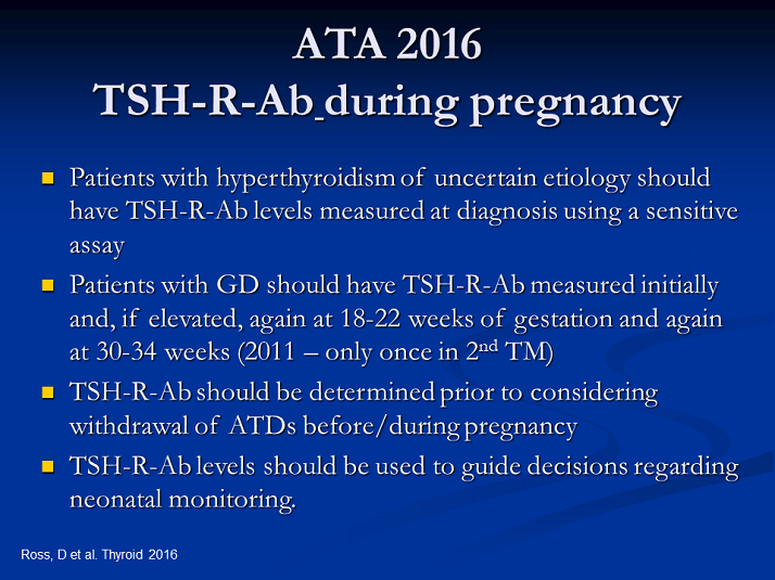 Thyrotoxicosis In Pregnancy Guidelines