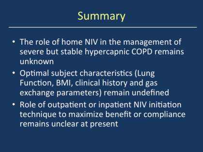 Summary - U.S. Perspective - Home NIV Therapy for COPD Resource Center ...