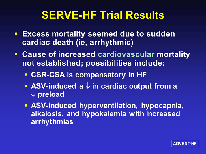 SERVE-HF Trial Results 2 - Update on the ADVENT-HF Trial - Activity ...