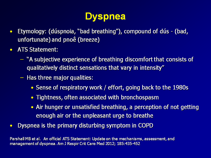 Dyspnea - Dyspnea in COPD - Activity Two: COPD Advanced Patient ...