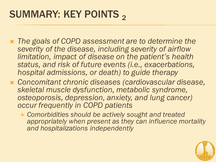 Summary: Key Points 2 - Diagnosis and Assessment of COPD - GOLD COPD ...